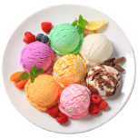 Ice-cream in a bowl